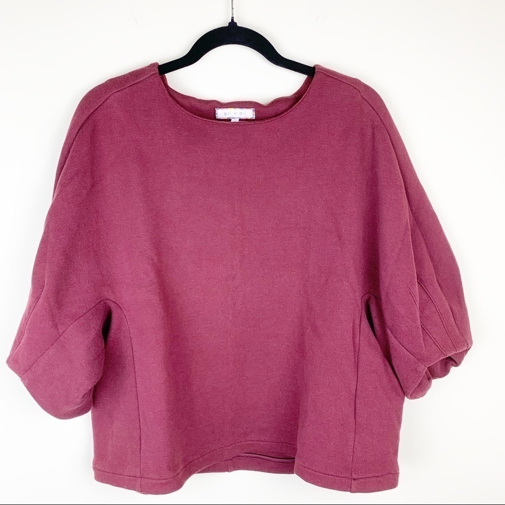 Eri & Ali Short Sleeve Sweatshirt size Large